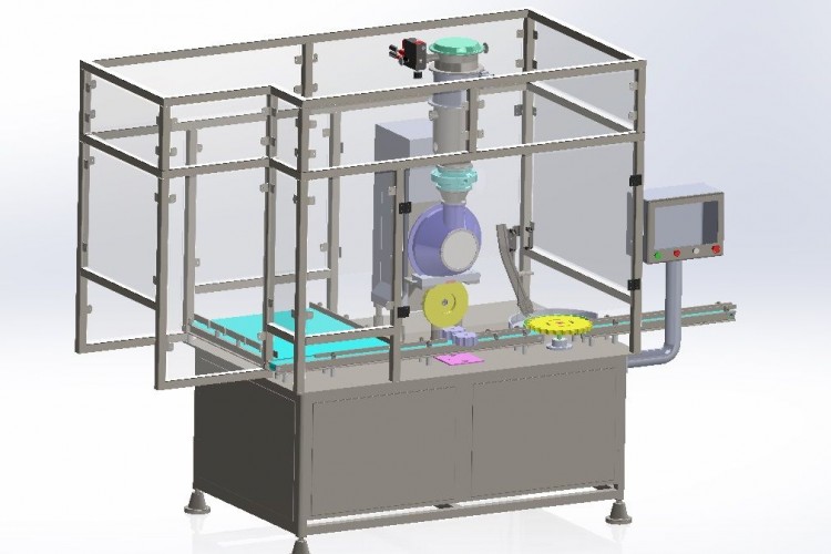 Enclausuramento de Máquina de Envase para atendimento a processo sanitário e NR-12.