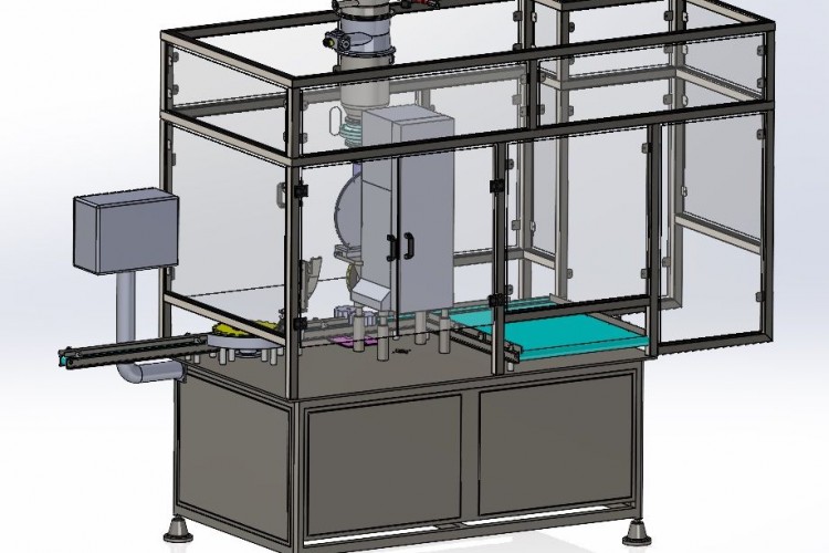 Enclausuramento de Máquina de Envase para atendimento a processo sanitário e NR-12.